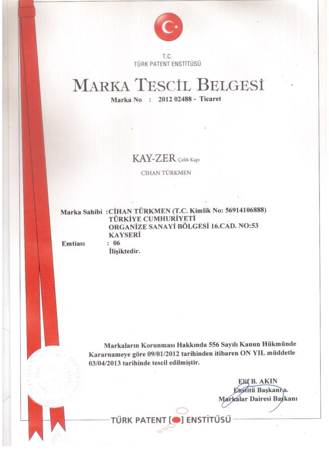 MARKA TESCİL BELGESİ-1